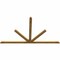 Ekena Millwork Saratoga Rough Sawn Timber Gable Bracket, Western Red Cedar, 108"W x 63"H x 2"D x 4"F, 14/12 Pitch GBW108X63X0204SAR00RWR - alternate 5